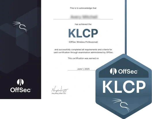 PEN-103 Certificate