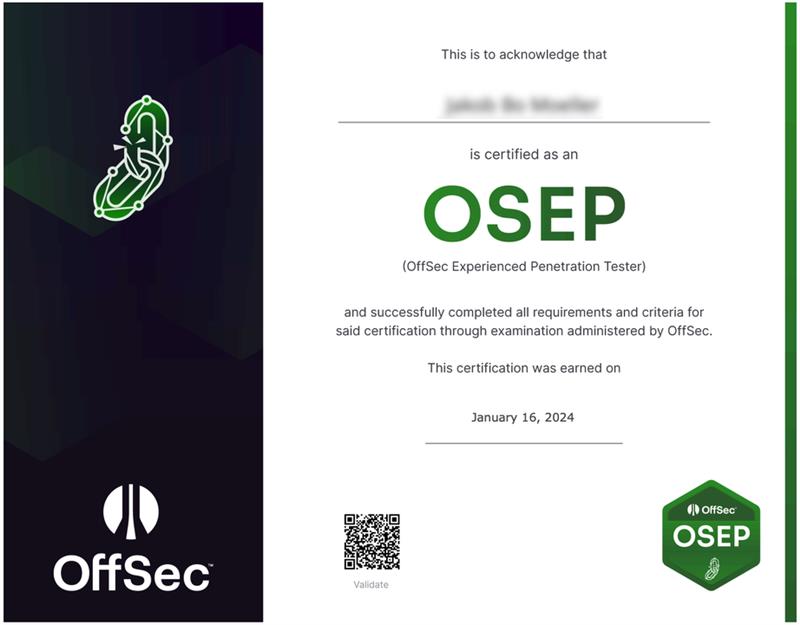 PEN-300 Advanced OSWP Certificate